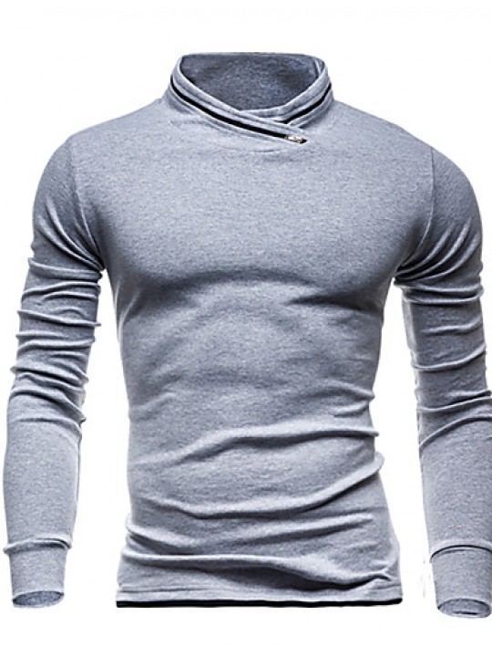 Men's Casual/Daily / Sports Simple / Active Regular HoodiesSolid