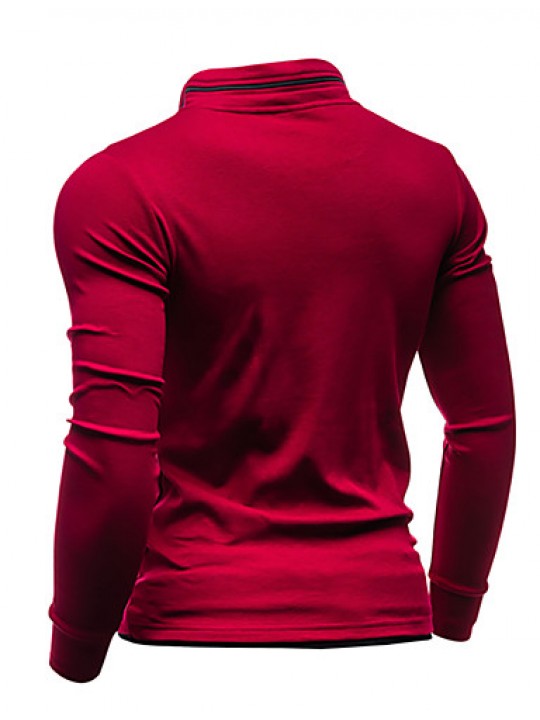 Men's Casual/Daily / Sports Simple / Active Regular HoodiesSolid